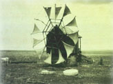 Wind threshing-machine